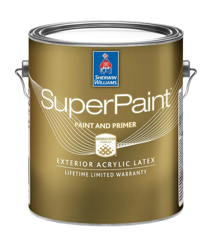 SuperPaint Exterior by Sherwin-Williams, gallon can